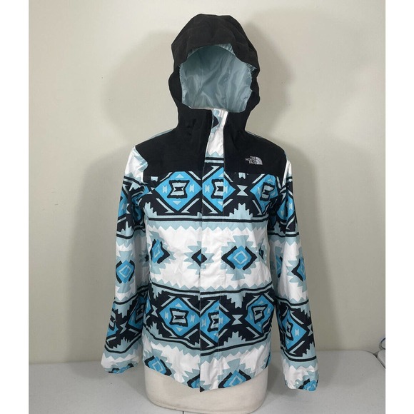 The North Face Girls Resolve Reflective Jacket Tribal Windbreaker XL 18 Kids